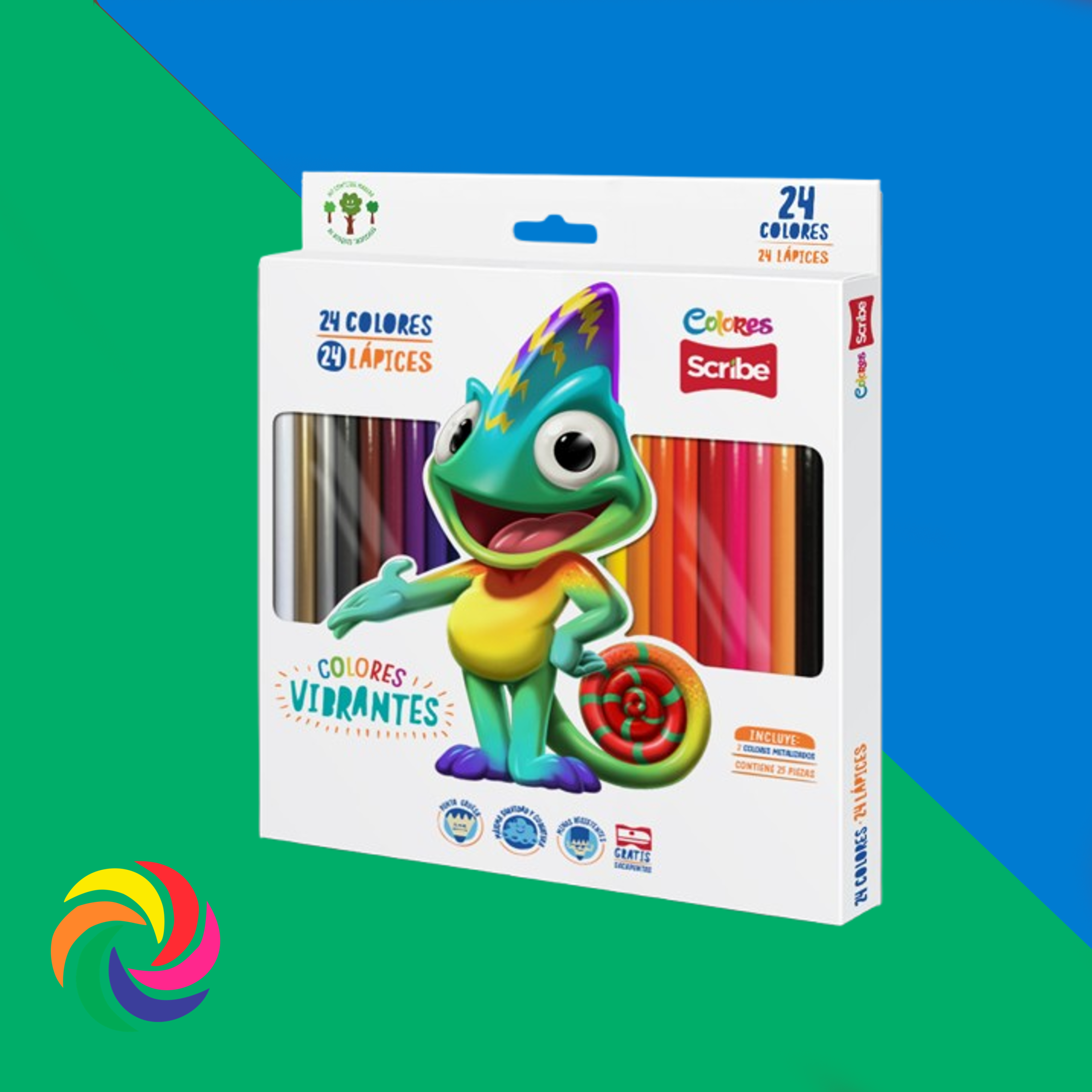 COLORES SCRIBE UNIPUNTA X24