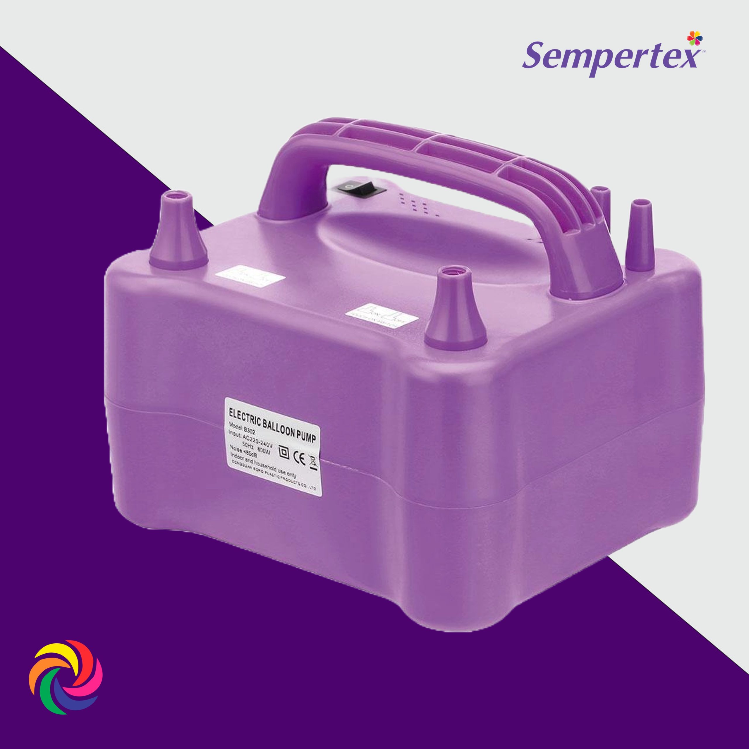 INFLADOR DE GLOBOS SEMPERTEX DOS BOQUILLAS