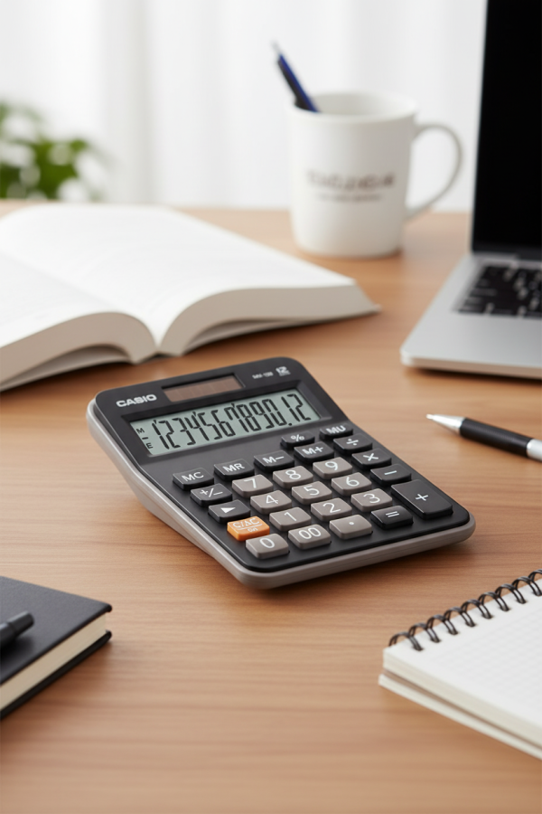 CALCULADORA CASIO MX-12B-BK-W-DC