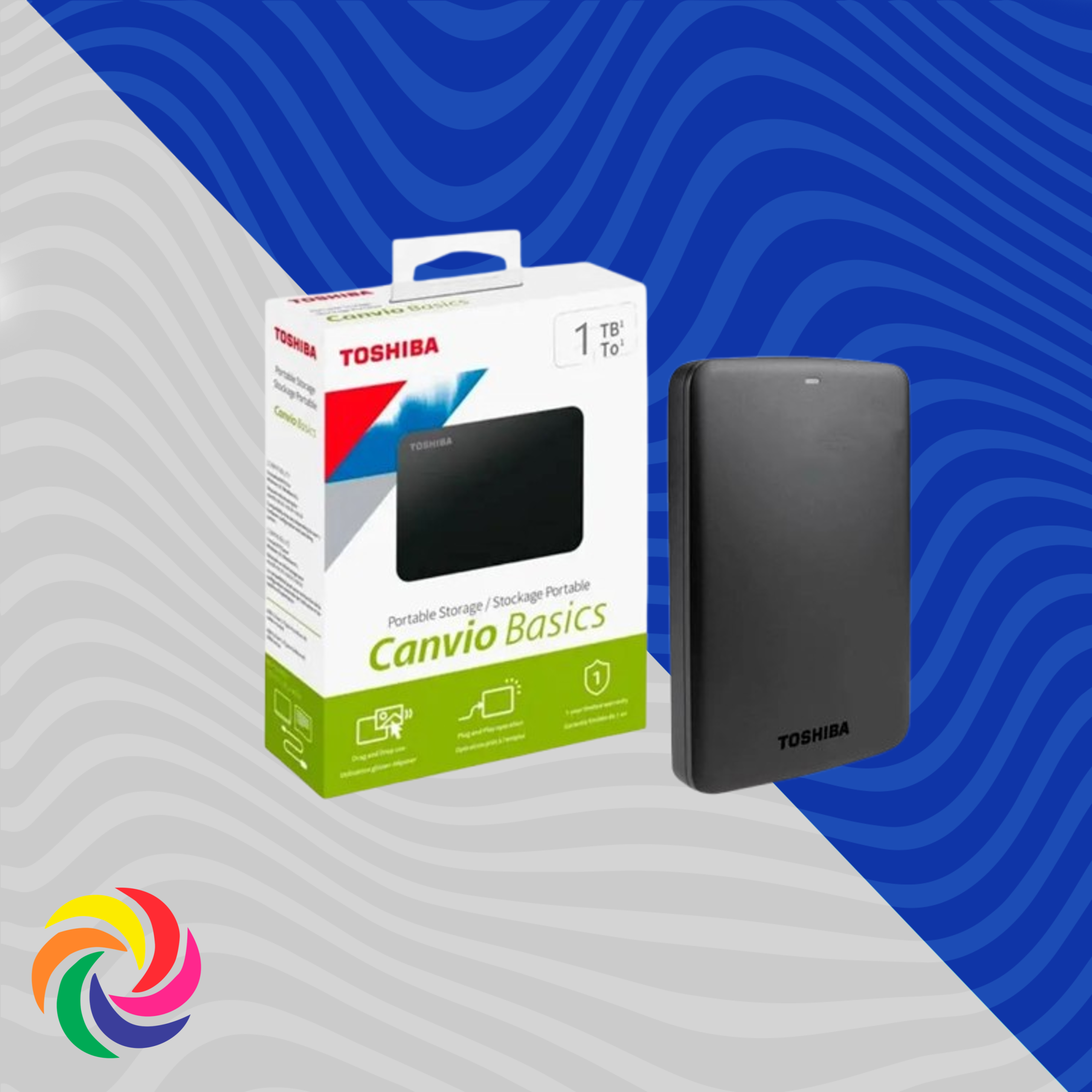 DISCO DURO EXTERNO TOSHIBA 1 TB USB
