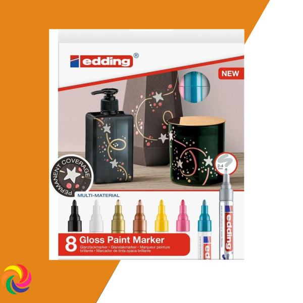 SET MARCADORES GLOSS PAINT MARKER 751 EDDING X 8