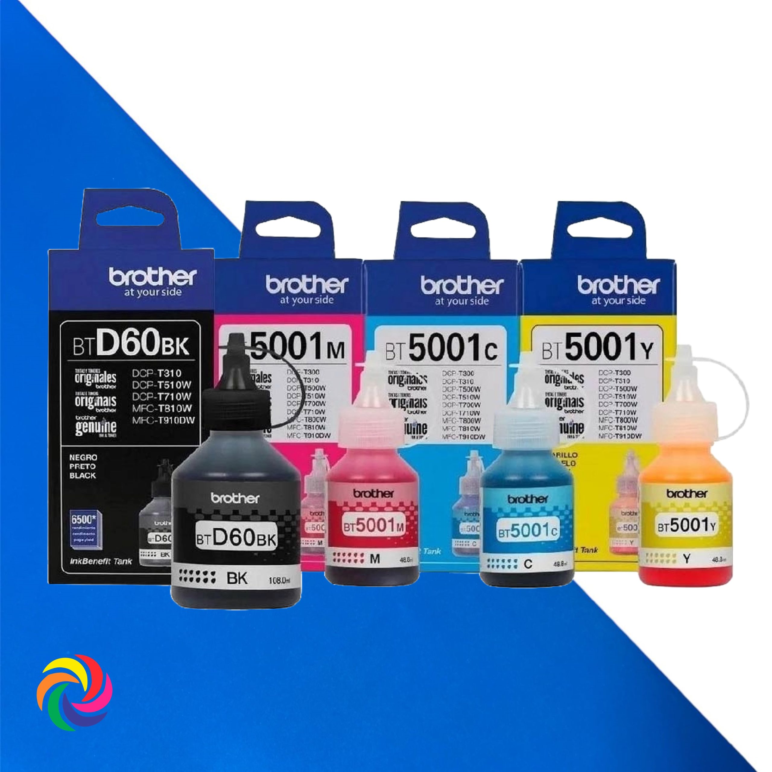 TINTA BROTHER  BT5001C 1 BT5001M 1 BT5001Y BOTELLA DE 48.8 ML