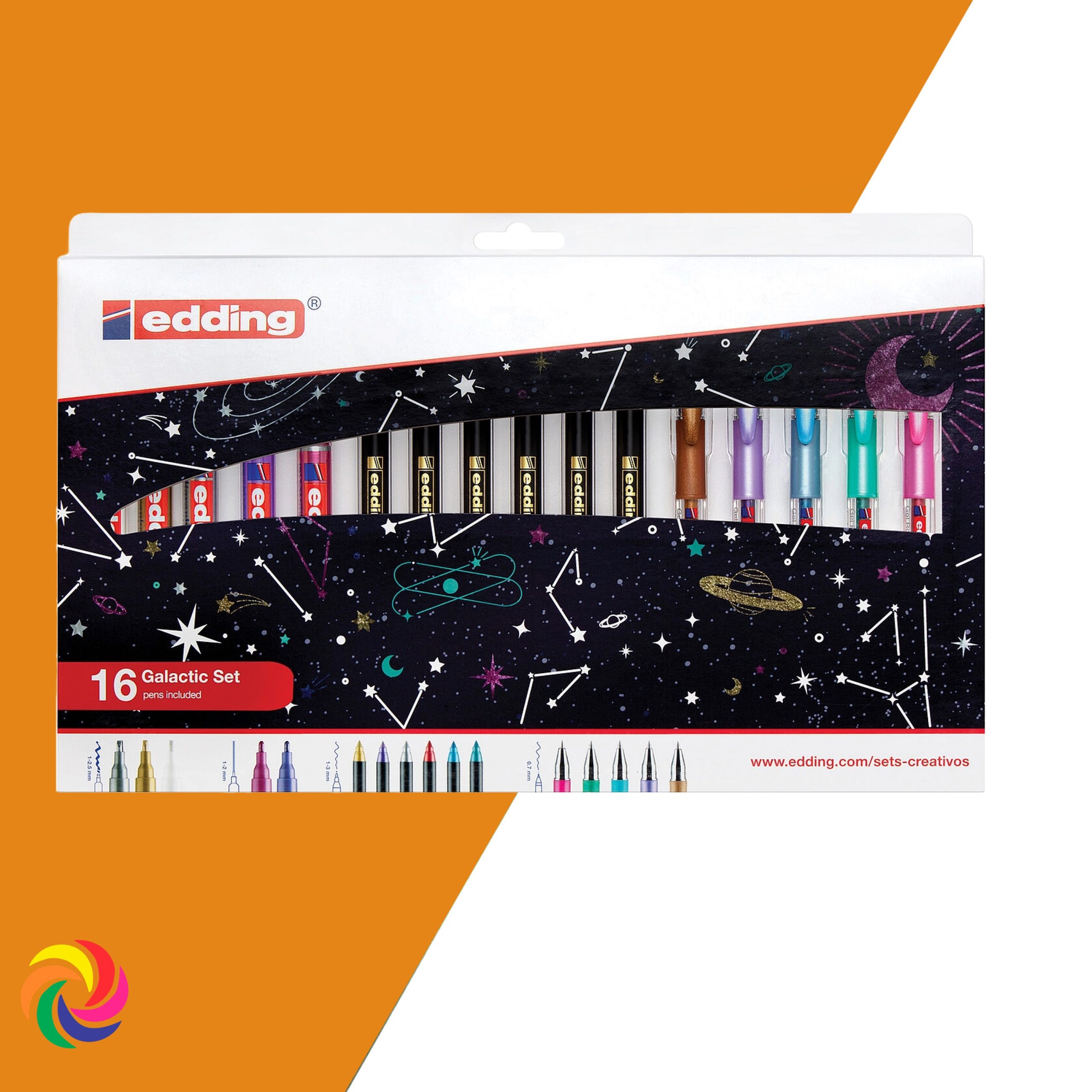 KIT MARCADOR  EDDING GALACTIC SET X 16 UND