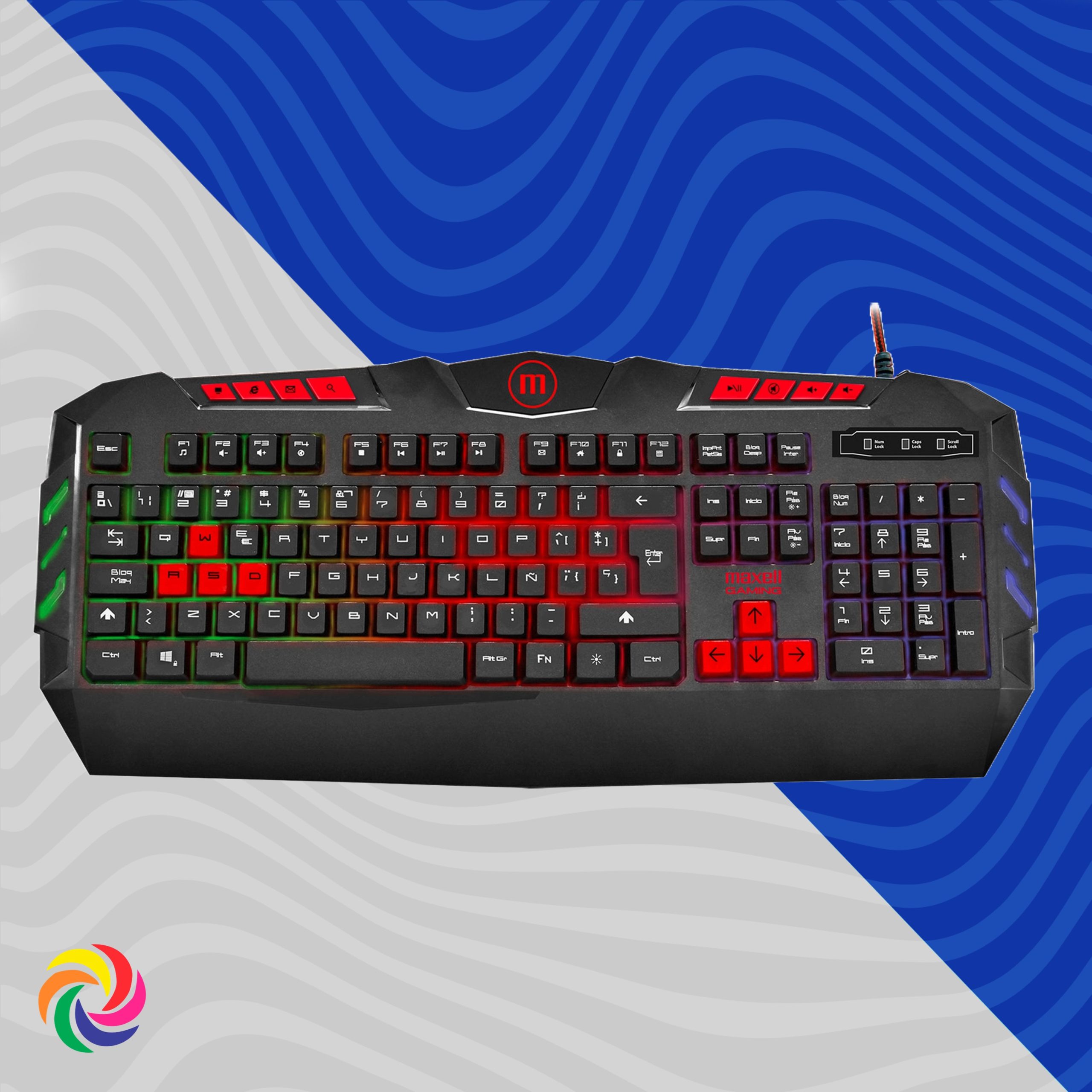 TECLADO MAXELL  GAMING ILUMINATED KEYBOARD CA-KB