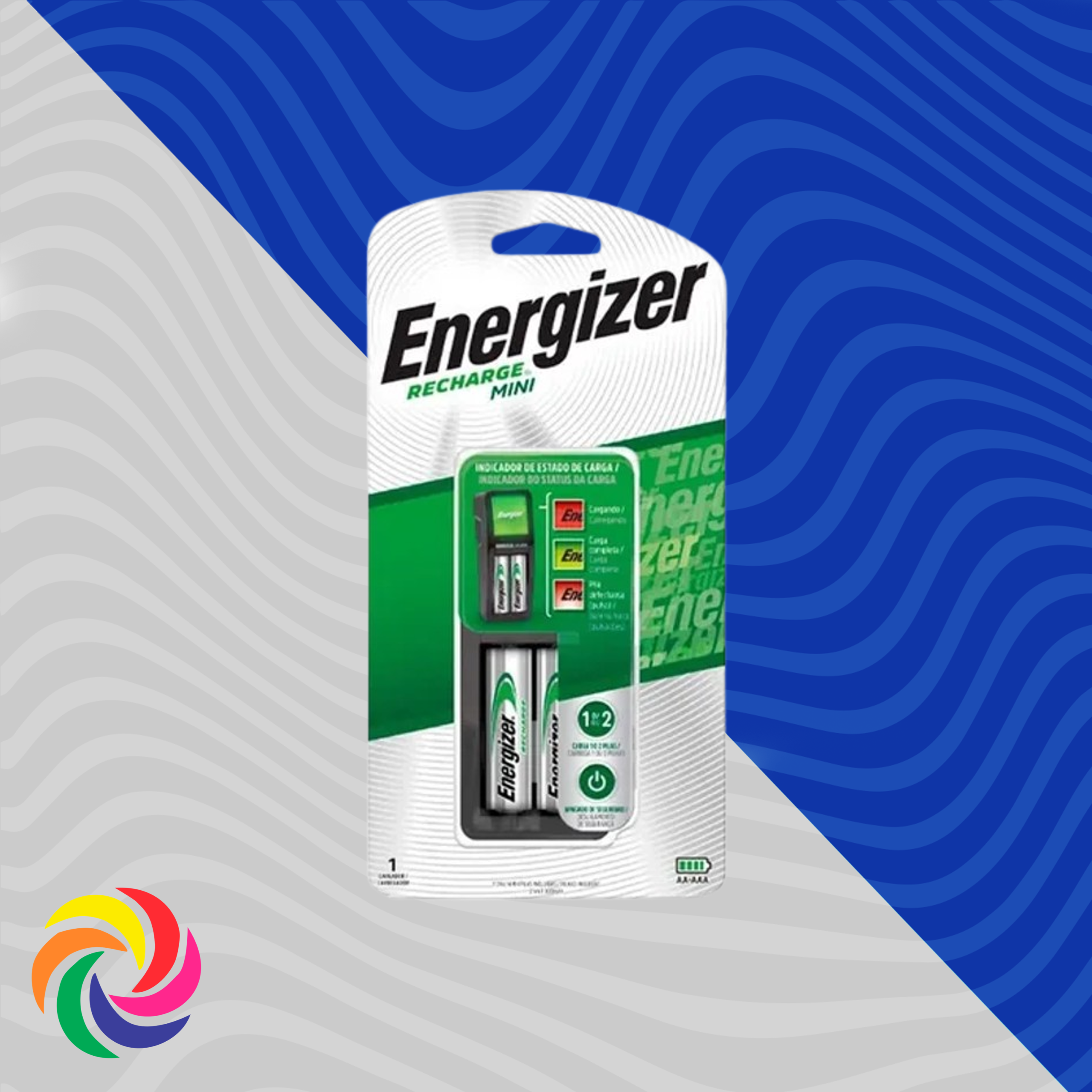 CARGADOR PILAS AA Y AAA ENERGIZER CON 2 PILAS AA