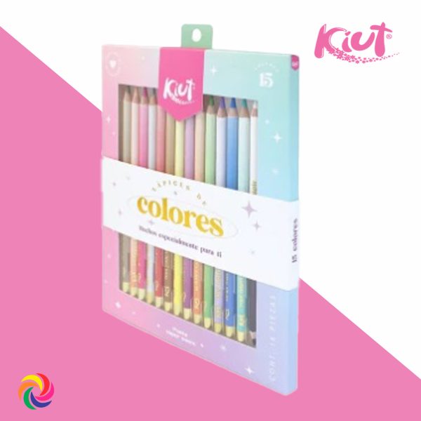 kiut1502 CAJA DE COLORES KIUT X 15 UNIDADES