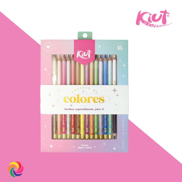 kiutx151 CAJA DE COLORES KIUT X 15 UNIDADES