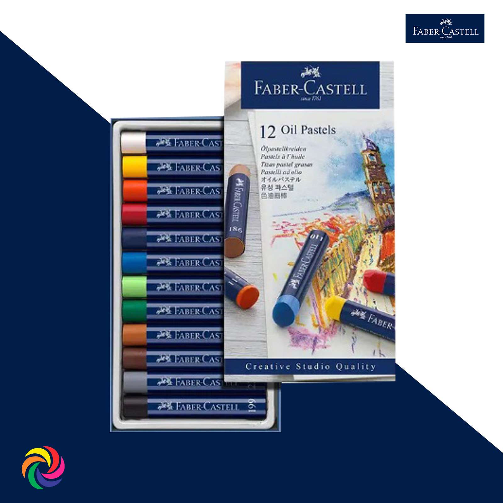Oleo Pastel Faber Castell Set x12