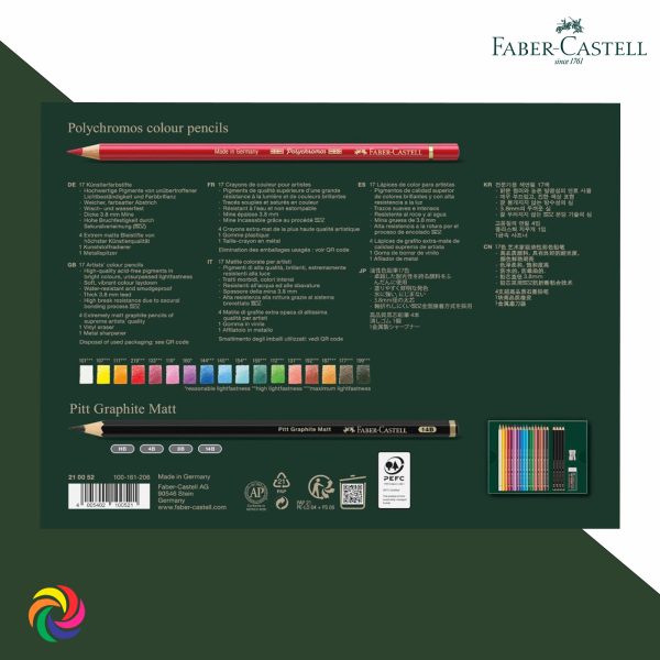 Set Polychromos & Pitt Grafito Matt x 23