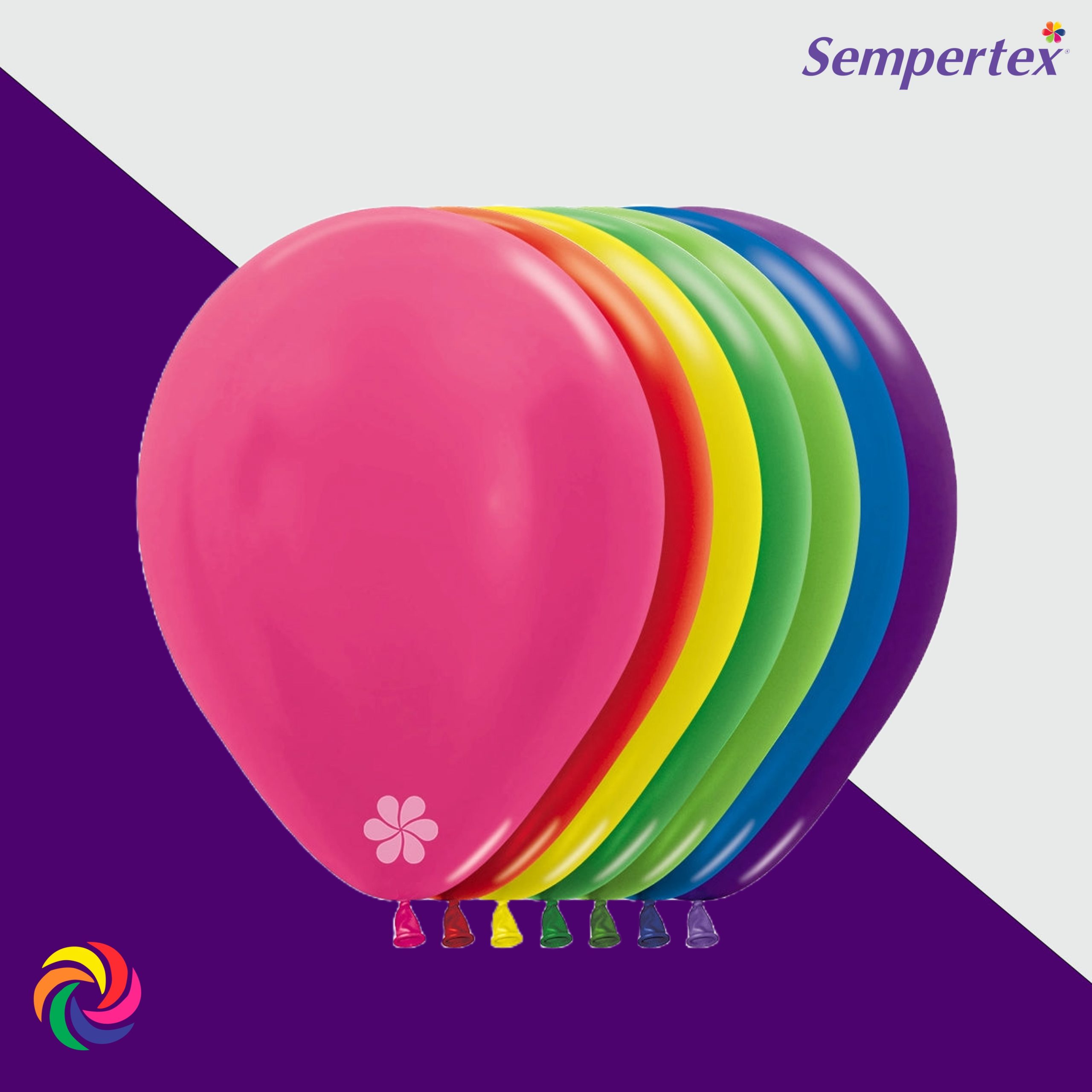 GLOBO SURTIDO SATIN GLOBO R-12 SATIN SEMPERTEX BOLSA X 50 UND