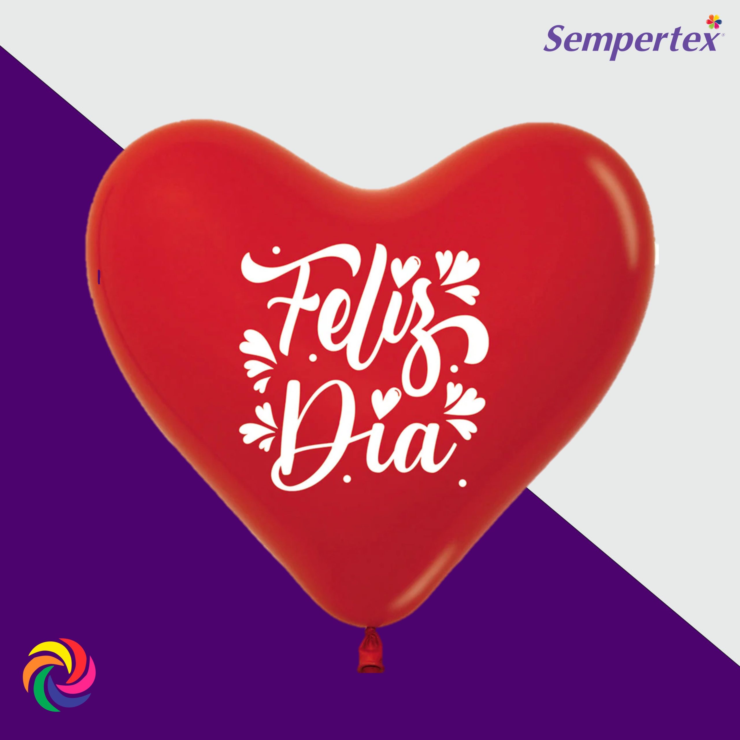 GLOBO C-12 SEMPERTEX CORAZON CON MENSAJE *50 UND