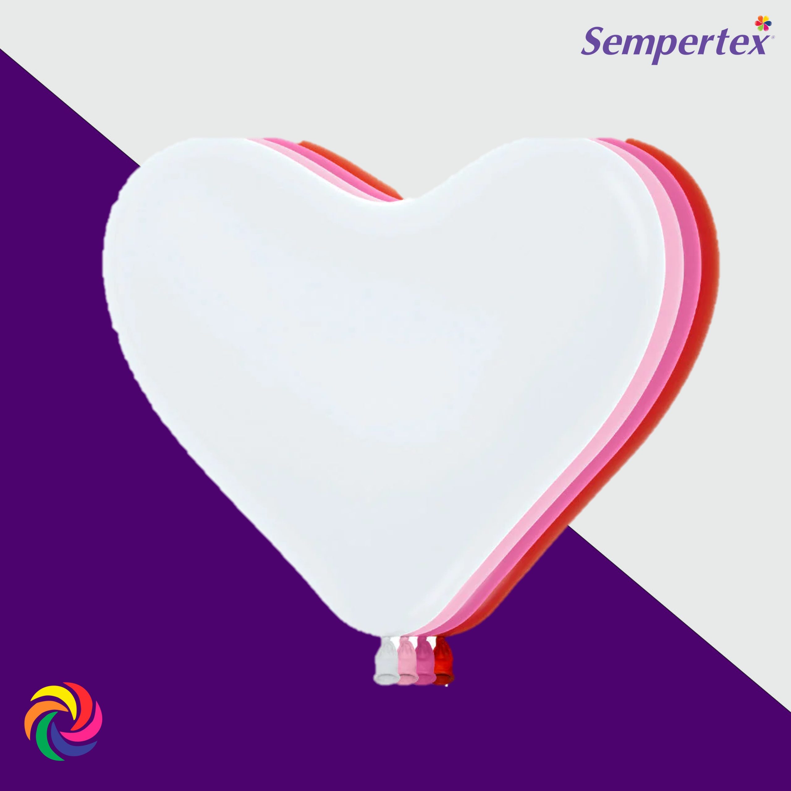 GLOBO C-12 SEMPERTEX CORAZON LISO *50 UND