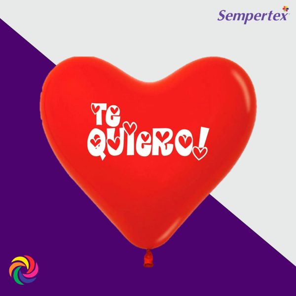 GLOBO C-12 SEMPERTEX CORAZON CON MENSAJE *50 UND