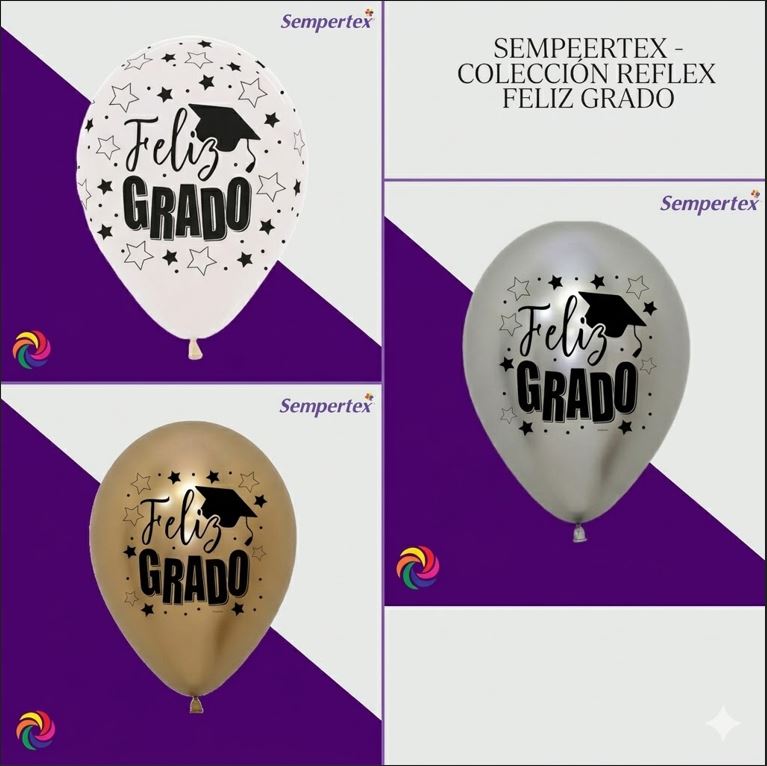 GLOBO REFLEX SEMPERTEX MENSAJES GRADO