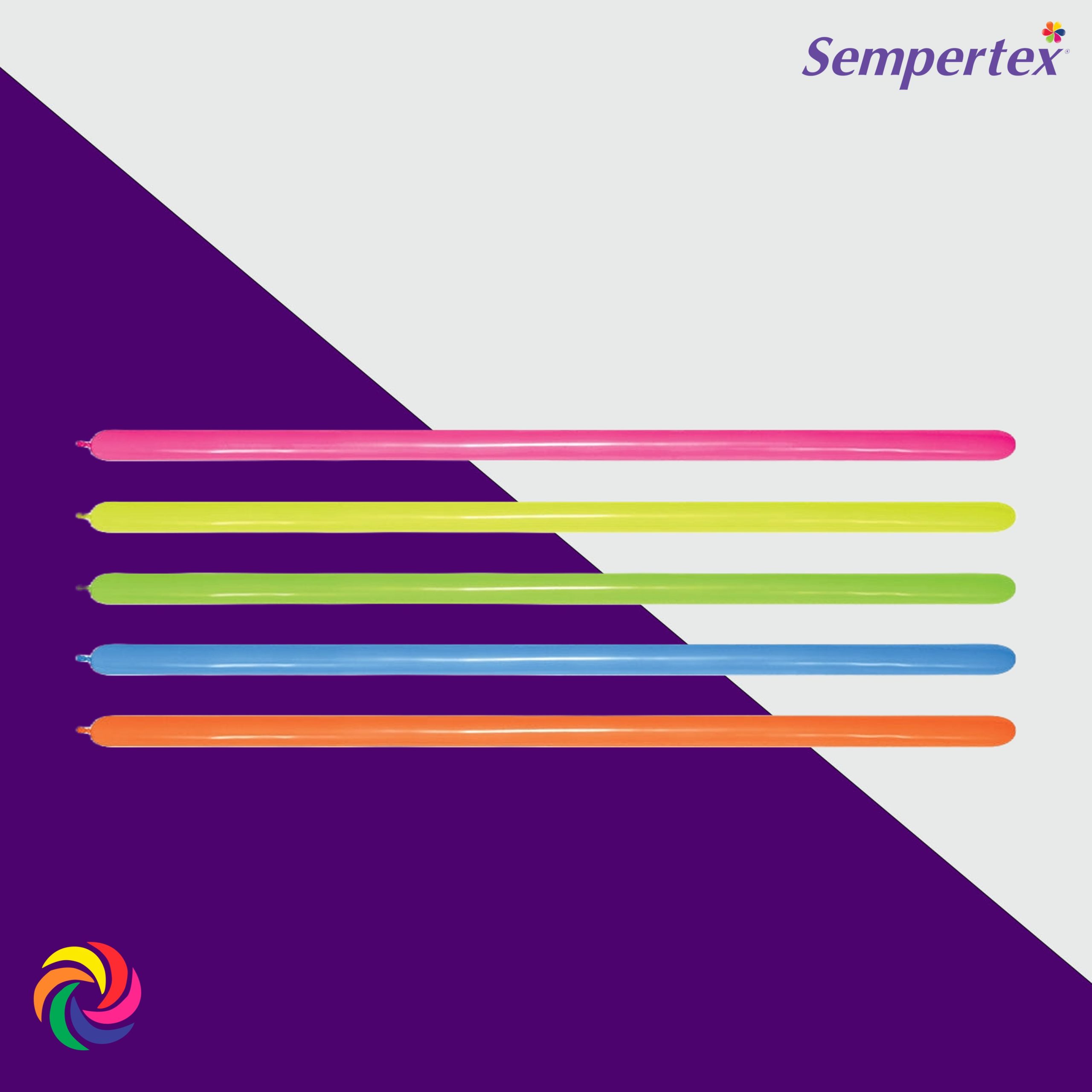 GLOBO T260 SEMPERTEX MIL FIGURAS NEON *50 UND