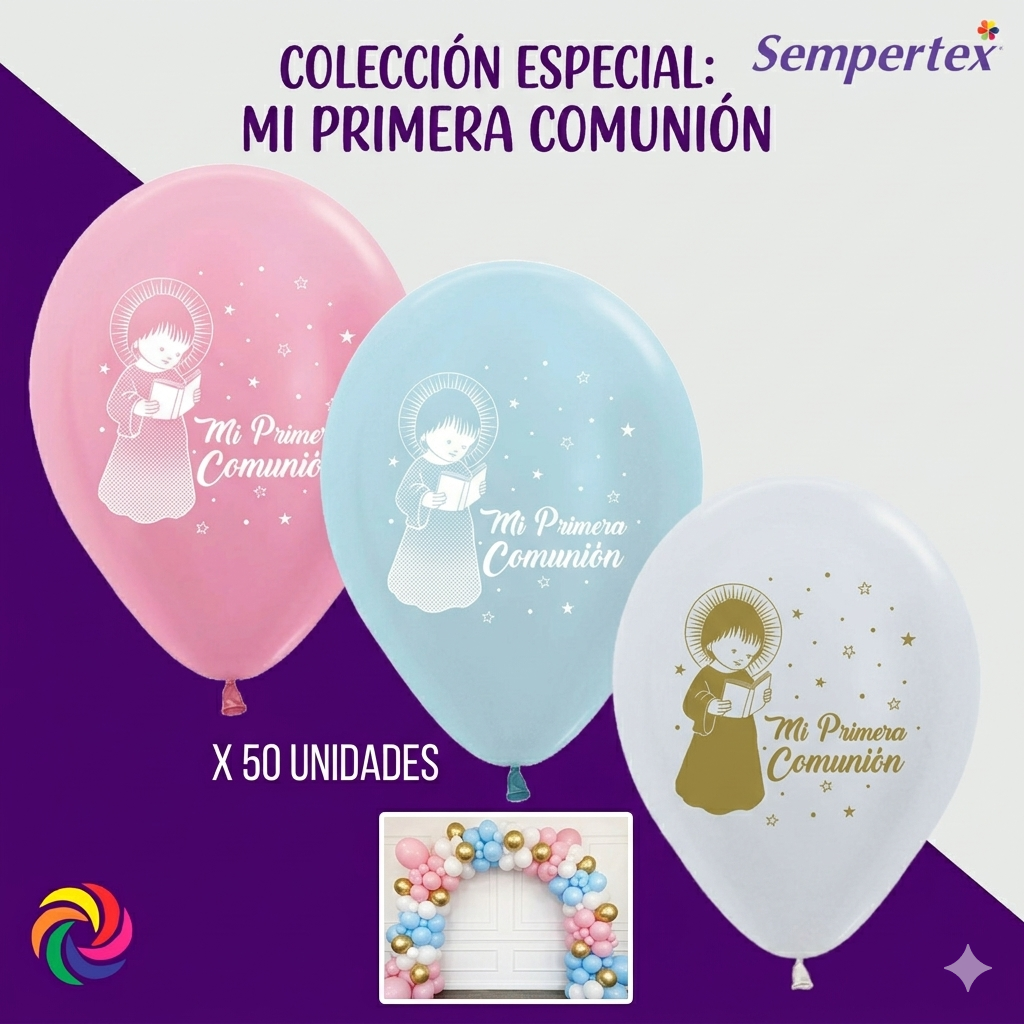 Gemini_Generated_Image_qtq5kqtq5kqtq5kq GLOBO R-12 SEMPERTEX MI PRIMERA COMUNION X 12 UND