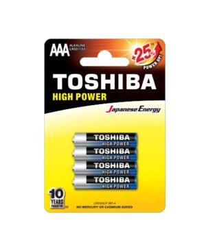 PILA TOSHIBA ALCALINA AAA BLISTER X4